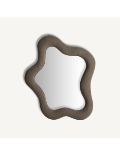 Espejo Contemporáneo Vical Home en Resina Marrón 120×100 cm