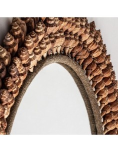 Espejo Caracolas de Vical Home en madera y conchas –... 2