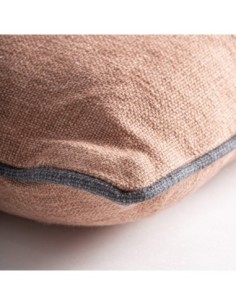 Cojín Saoia en lino marrón con fibra natural – Vical Home... 2