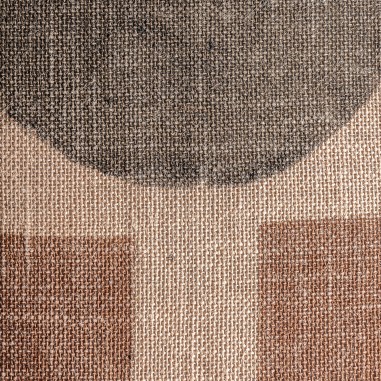 Cojín Amun de yute beige con fibra natural...