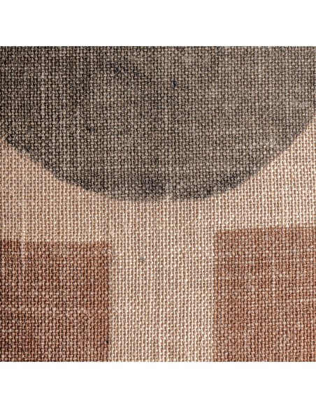 Cojín Amun de yute beige con fibra natural marrón – Vical Home | 45x20x45 cm