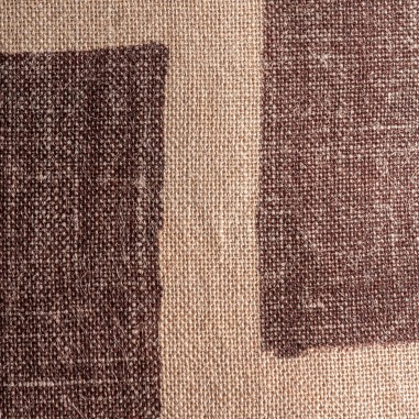 Cojín Amun de yute beige con fibra natural...