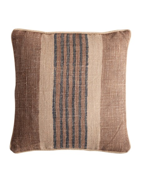 Cojín Alceo de yute beige con fibra natural marrón – Vical Home | 45x20x45 cm