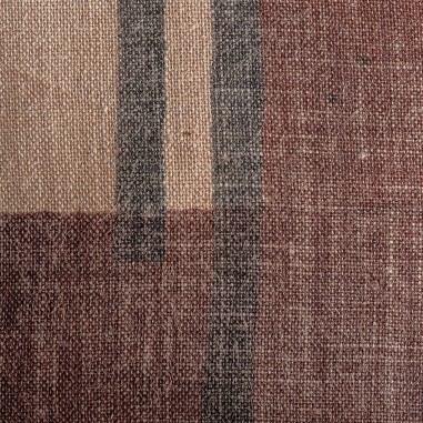 Cojín Anzaty de yute beige con fibra natural en...