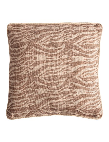 Cojín Geb de yute beige con fibra natural marrón – Vical Home | 45x20x45 cm