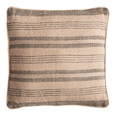 Cojín Calisto de yute beige con fibra natural...