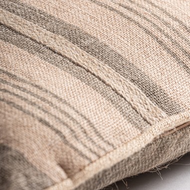 Cojín Calisto de yute beige con fibra natural...