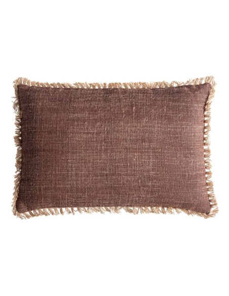 Cojín Seth de yute beige y fibra natural marrón – Vical Home | 60x20x40 cm