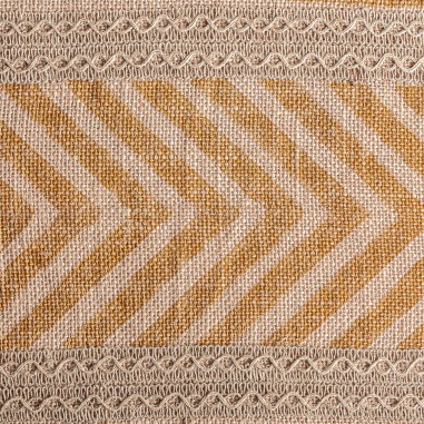 Cojín Osiris de yute beige y fibra natural ocre...