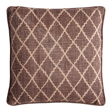 Cojín Nun de yute beige con fibra natural...