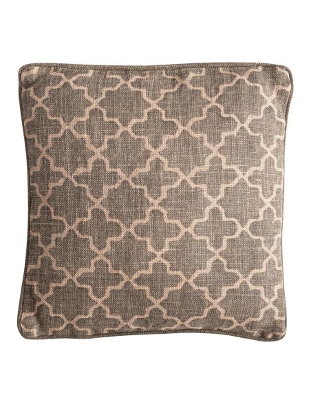 Cojín Nefer de yute beige y fibra natural verde – Vical Home | 45x20x45 cm