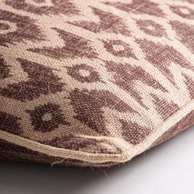 Cojín Tacio de yute beige y tonos neutros –...