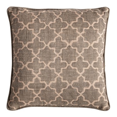 Cojín Narmer de yute beige con fibra natural en...