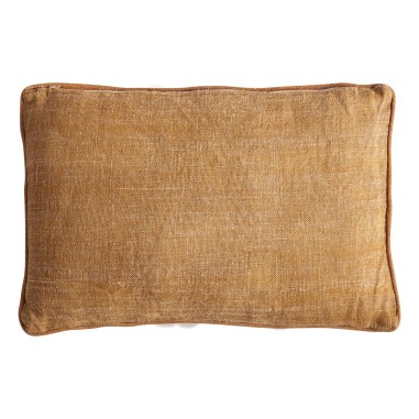 Cojín Osiris de yute beige y fibra natural ocre...