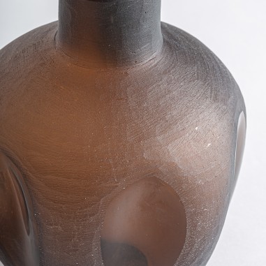 Jarrón Mei de Vidrio Marrón y Azul – Vical Home