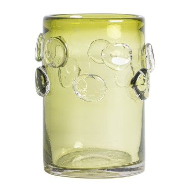 Jarrón Kio de Vidrio Verde Traslúcido – Vical Home