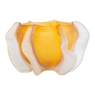 Jarrón Mizuki Vidrio Ámbar 30x30x17 cm – Vical...