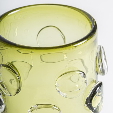 Jarrón Kio de Vidrio Verde Traslúcido – Vical Home