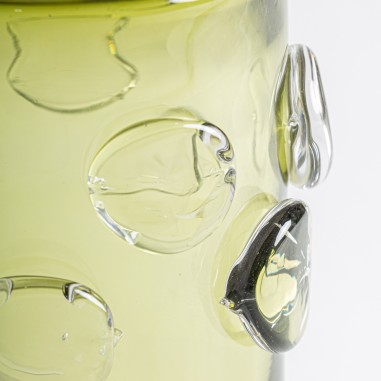 Jarrón Kio de Vidrio Verde Traslúcido – Vical Home