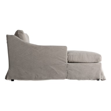 Chaise Longue Arsac de Lino Gris – Estilo...