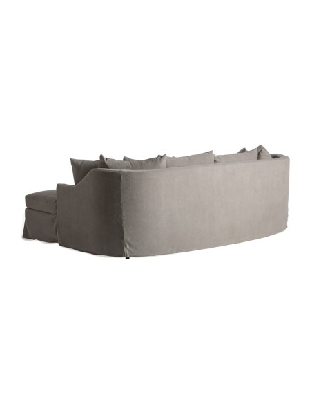 Sofá Corbun de Vical Home en lino topo estilo clásico