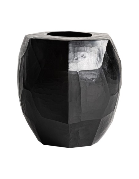 Jarrón Galeo de Vical Home – Jarrón decorativo de cerámica negro 30 cm estilo contemporáneo