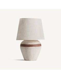 Lámpara de Sobremesa Vical Home en Terracota y Lino...