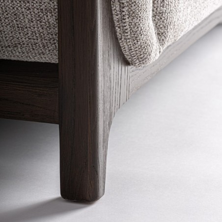 Sillón Ipswich de Vical Home en Madera de Fresno y Tapizado Gris