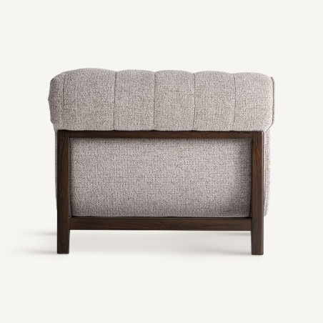 Sofá Ipswich Vical Home en Madera de Fresno Marrón y Tapizado Gris