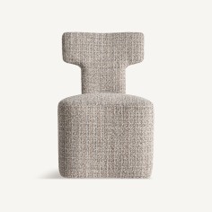 Silla Laires Vical Home Tapizada en Chenilla Neutra 2