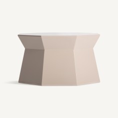 Mesa Auxiliar Vical Home en Madera DM Color Crema