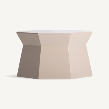 Mesa Auxiliar Vical Home en Madera DM Color Crema