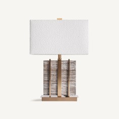 Lámpara de Sobremesa Gia Vical Home – Mármol Gris y...