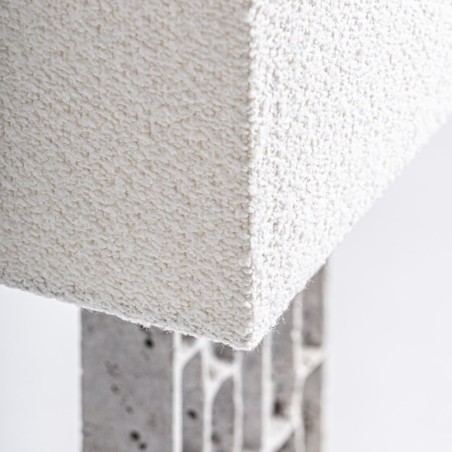 Lámpara de Sobremesa Kioni Vical Home – Mármol Gris y Detalles Negros