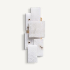Aplique Chanya Vical Home – Art Déco en Alabastro Blanco...