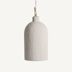 Lámpara de Colgar de Vical Home en Madera de Suar Beige 2