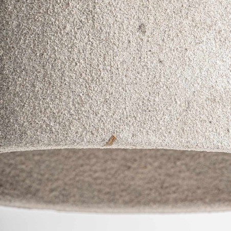 Lámpara de Colgar Grande de Vical Home en Madera de Suar Beige