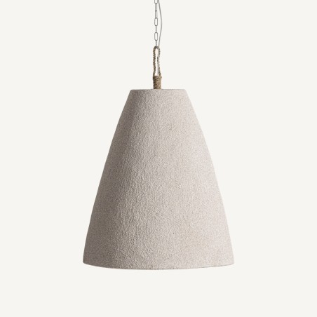 Lámpara de Colgar XL de Vical Home en Madera de Suar Beige