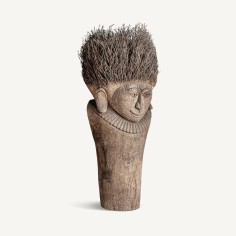 Busto Epi Vical Home en Madera de Palma Marrón Envejecida...