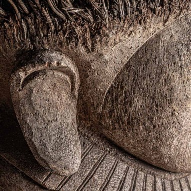 Busto Epi Vical Home en Madera de Palma Marrón...