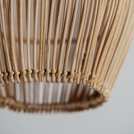 Lámpara de Colgar Vical Home en Ratán y Madera Suar Marrón 113 cm