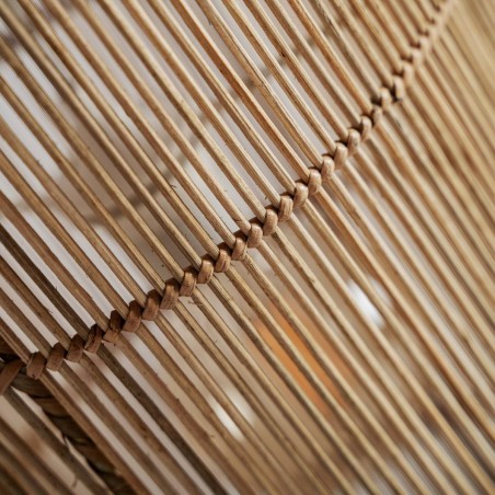 Lámpara de Colgar Vical Home en Ratán y Madera Suar Marrón 96 cm