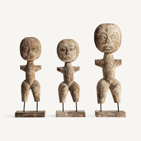 Figuras Étnicas J/3 Vical Home en Madera Tropical Marrón