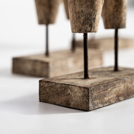 Figuras Étnicas J/3 Vical Home en Madera Tropical Marrón