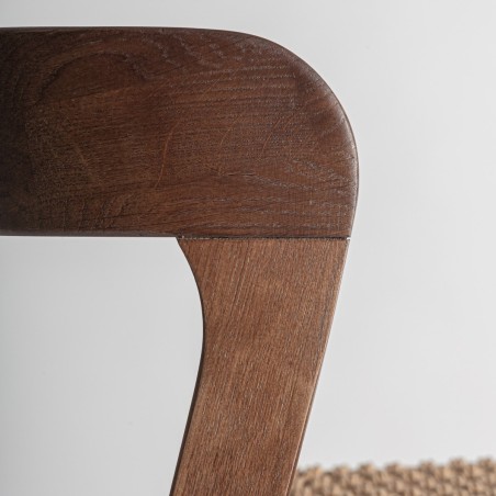 Taburete alto de madera y fibra natural Flaeh de Vical Home – 96 cm estilo mediterráneo