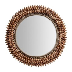 Espejo Caracolas de Vical Home en madera y conchas –...
