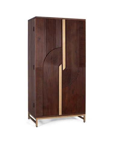 Mueble Bar de Madera de Mango y Metal Cerezo –...