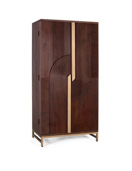 Mueble Bar de Madera de Mango y Metal Cerezo – Giner y Colomer