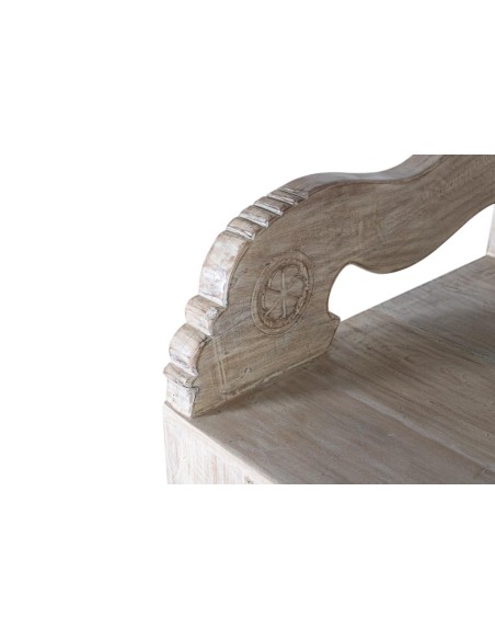 Banco de Madera Recuperada de Mango Blanco Envejecido – Giner y Colomer