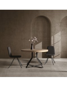 MESA COMEDOR REDONDA EXTENSIBLE HIEDRA
